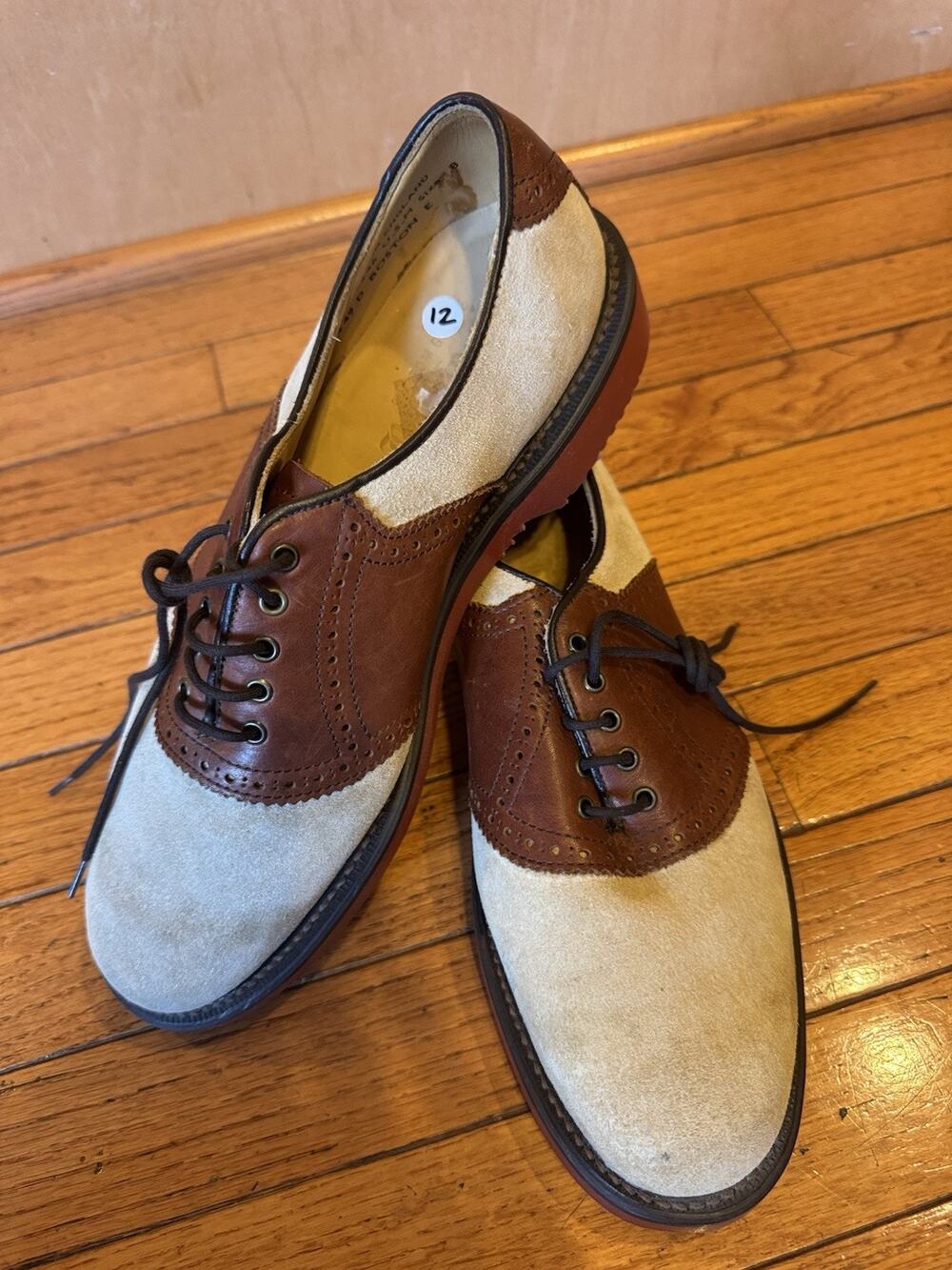 Barrie Ltd George Cox England Brown Leather Derby 8E (men700thrufty